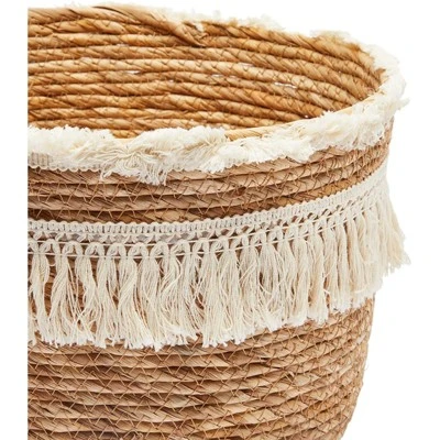 Okuna Outpost 2-Pack Boho Themed Style Woven Baskets For Storage, Home Decorative Organizer (2 Sizes) - Image 6