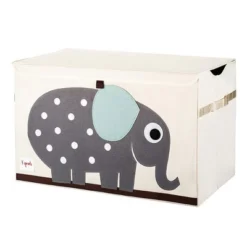 3 Sprouts Collapsible Toy Chest Storage Organizer Bin For Boys And Girls Playroom Nursery Bundle With Polka Dot Elephant And Sloth Designs (2 Pack)
