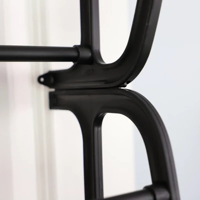 Home Basics 36 Pair Over The Door Steel Shoe Rack, Black - Image 5