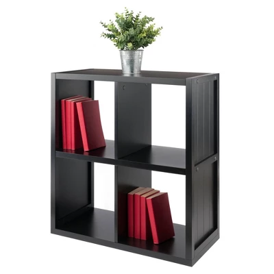 27" Timothy Shelf 2X2 Slots Black - Winsome - Image 5