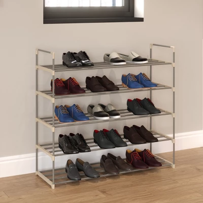 Hastings Home Five-Tier 30-Pair Shoe Storage Rack - Image 3