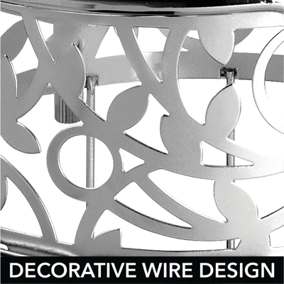 MDesign Metal Toilet Paper Holder Stand - Storage For 3 Rolls - Image 3