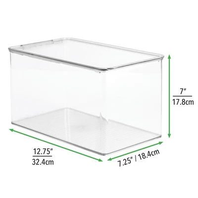 MDesign Plastic Stackable Toy Storage Bin Box With Lid - Image 4