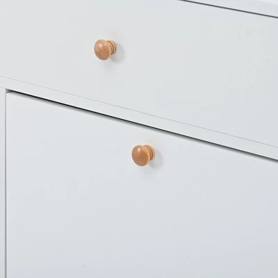 Clint 42.5" Height Shoe Rack Multifunctional 2-Tier Organizer With Drawers For 19 Pairs With 4 Flip Down Drawers-Maison Boucle - Image 7