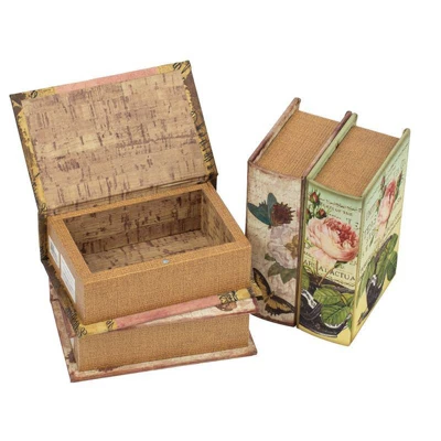 Set Of 4 Book Boxes Floral/Butterflies - A&B Home - Image 5