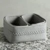 Assorted Set Of 3 Dharma Organizer Baskets - Gray - Shiraleah